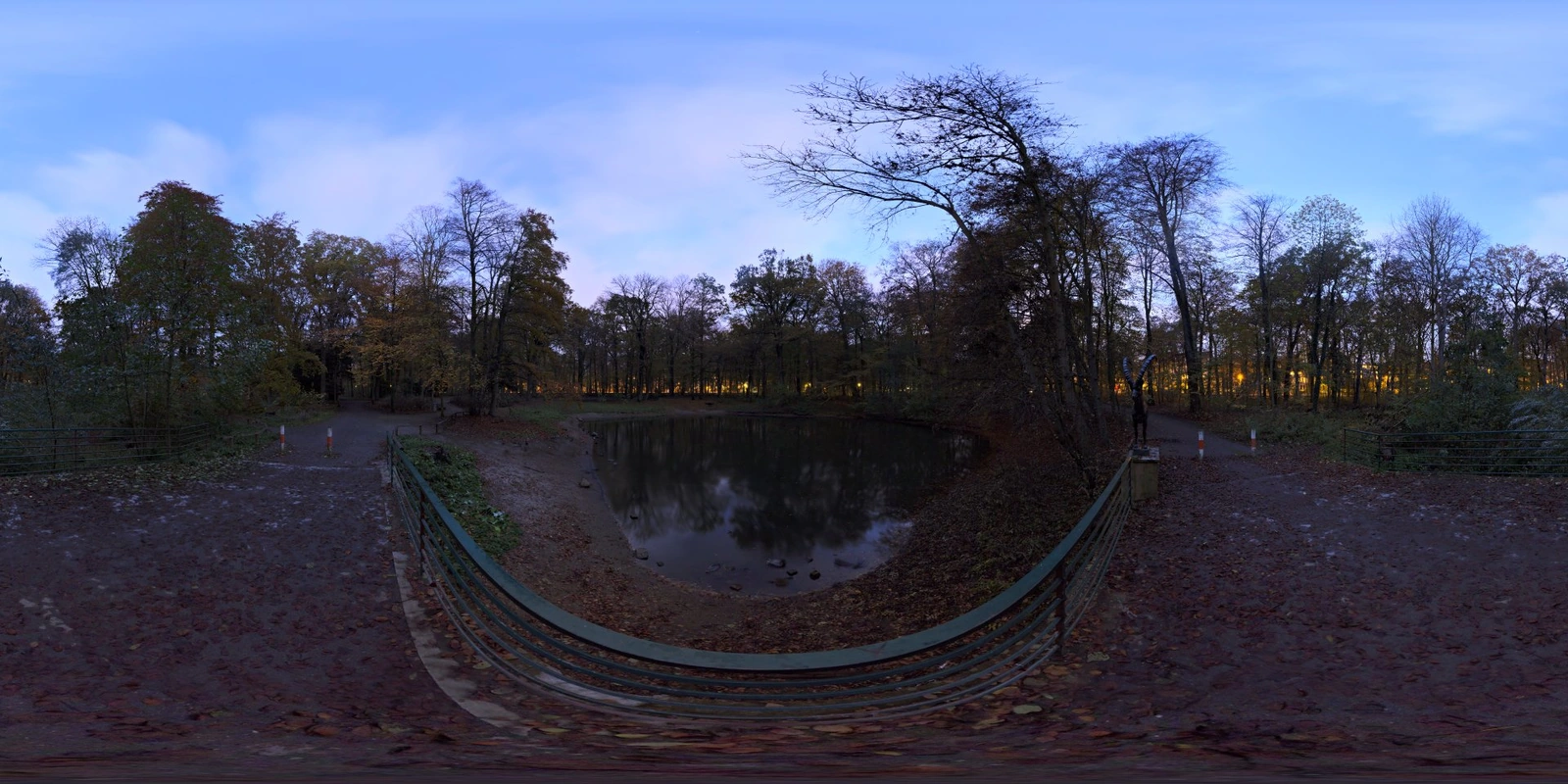 Pond Bridge 夜晚_小熊猫超级