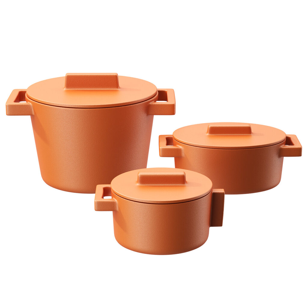 Sambonet Terra Cotto Cast Pot 套装_小熊猫超级