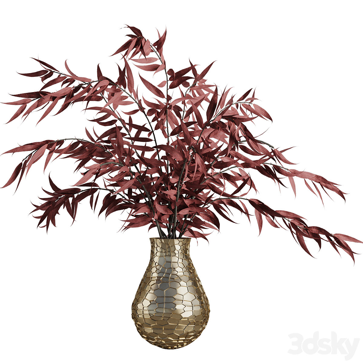 Red+branches+花瓶+套装44_小熊猫超级