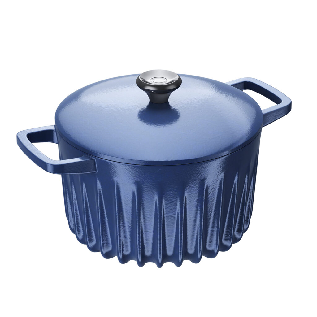 Fireup Dutch 烤箱 Pot 搭配 Lid Blue_小熊猫超级