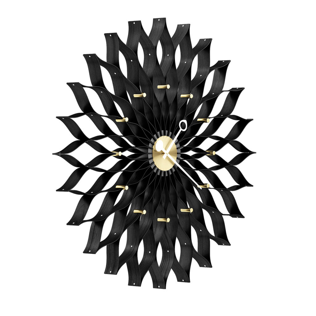 Vitra 〇2026小熊猫超级Sunflower 黑色 挂钟_小熊猫超级