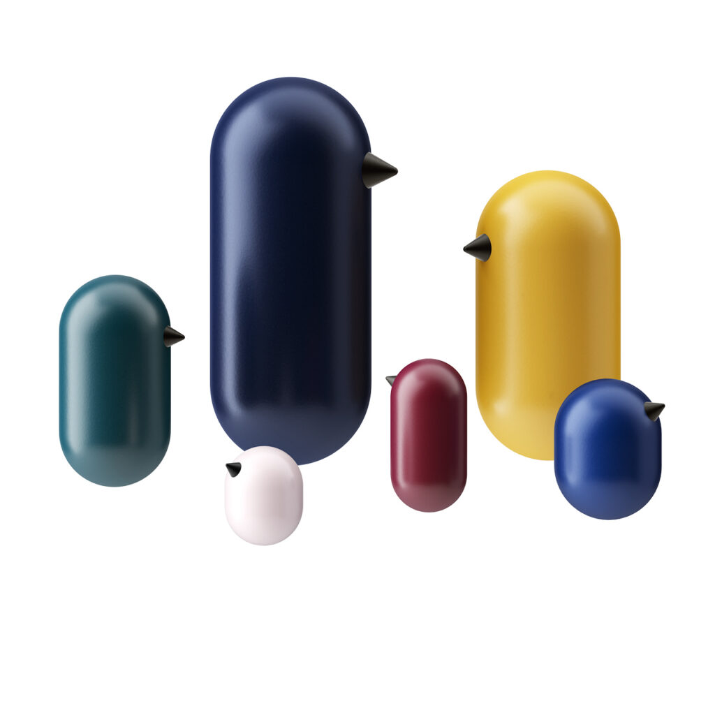 Normann Copenhagen Little Bird 装饰 Figures_小熊猫超级