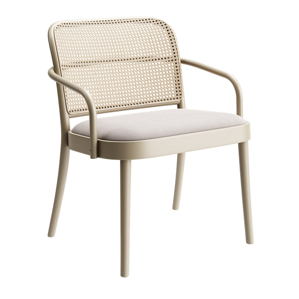 Ton 811 Lounge 扶手椅 Upholstered_小熊猫超级