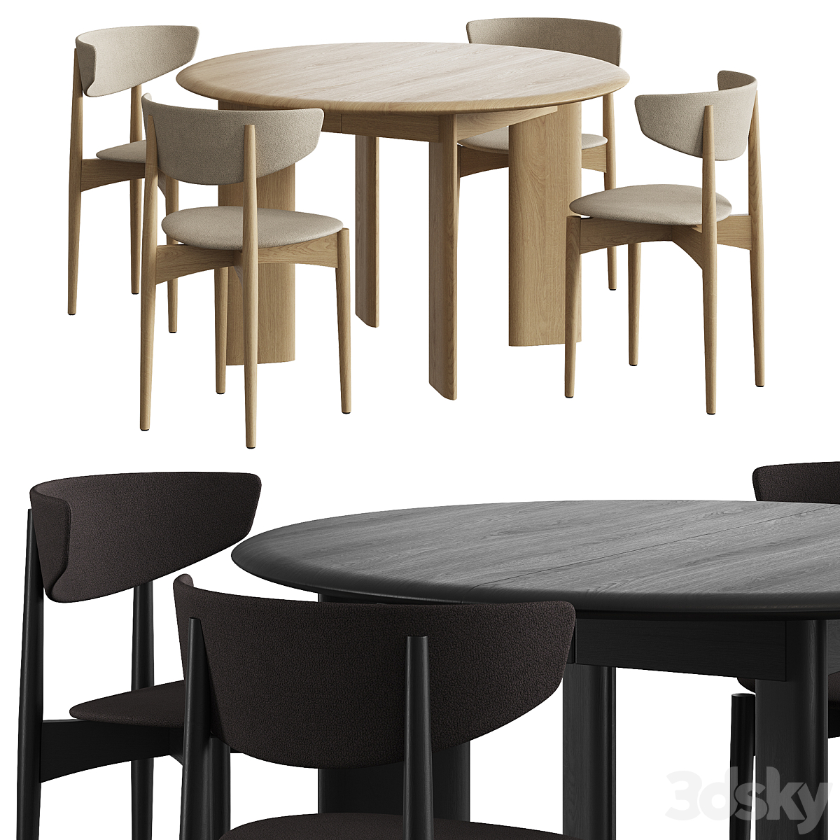 Ferm-Living-Herman-Bevel-R-(套装)_小熊猫超级