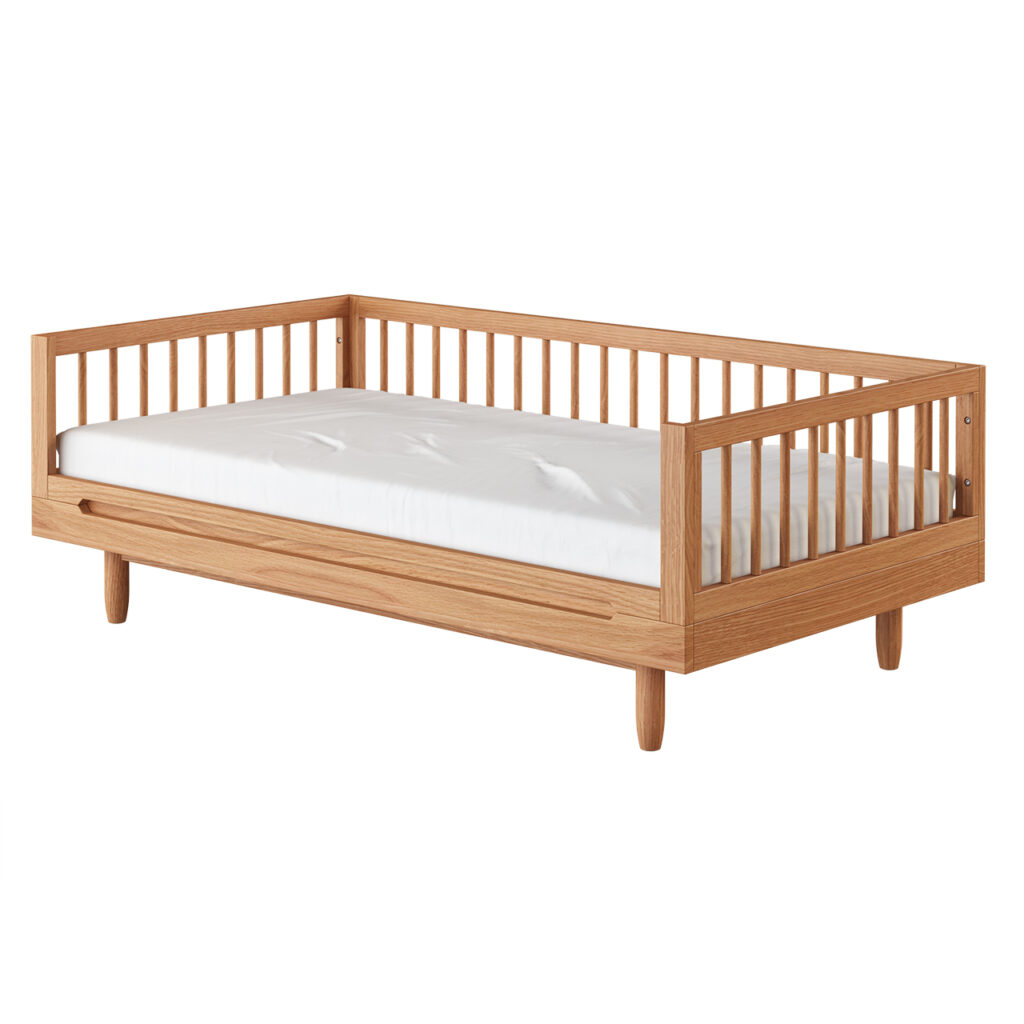 Nobodinoz Pure Oak 木质 Evolving Crib Junior_小熊猫超级