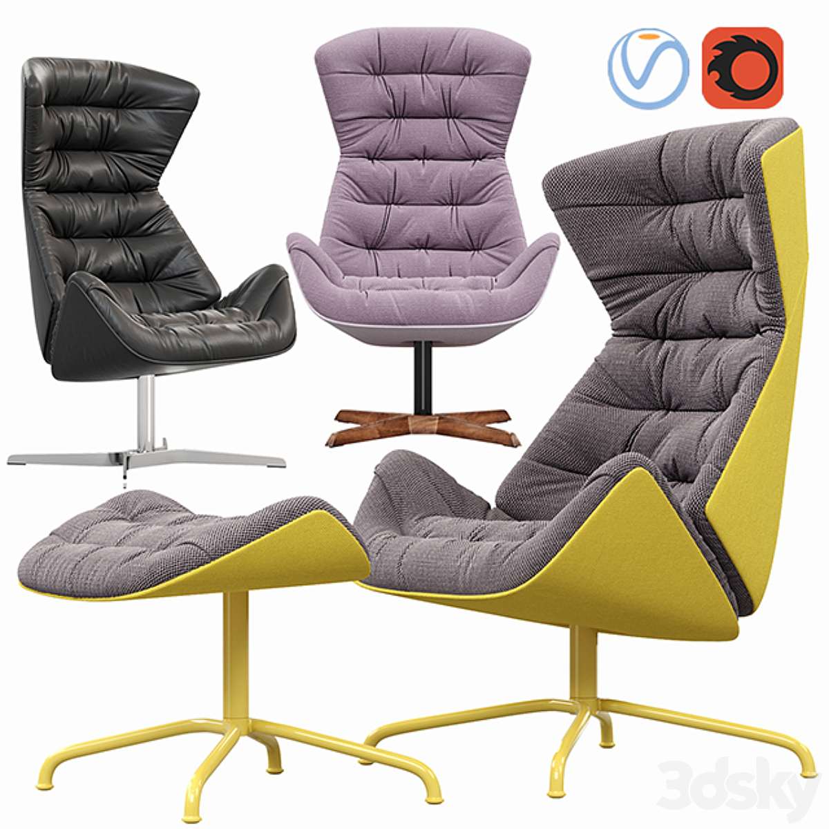 Thonet 休闲椅 808 2015_小熊猫超级