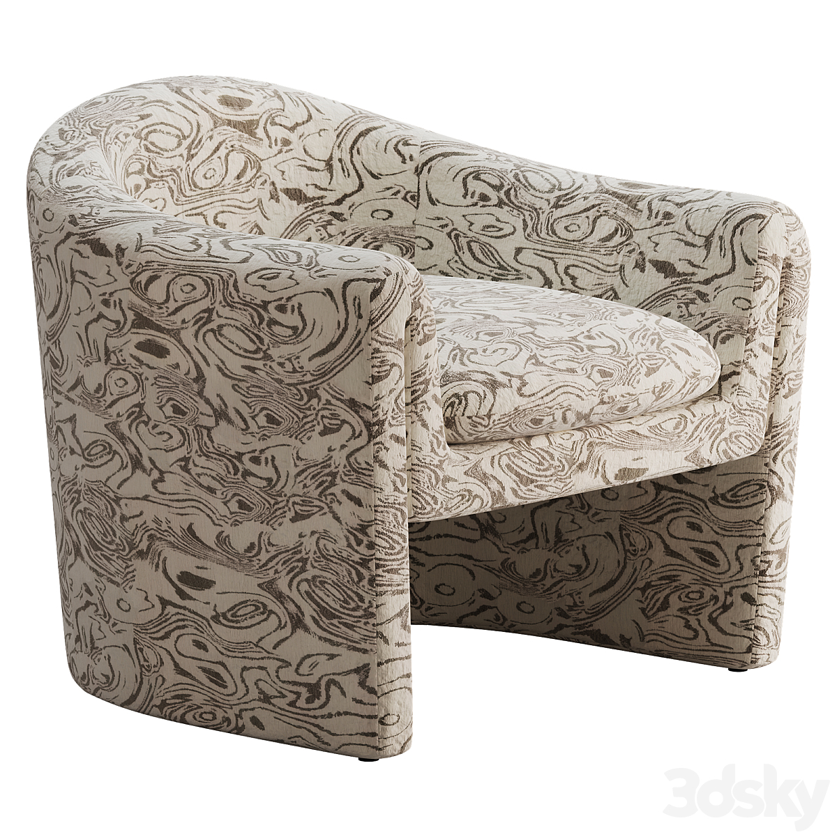 Willow-Jacquard-Sculptural-椅子_小熊猫超级
