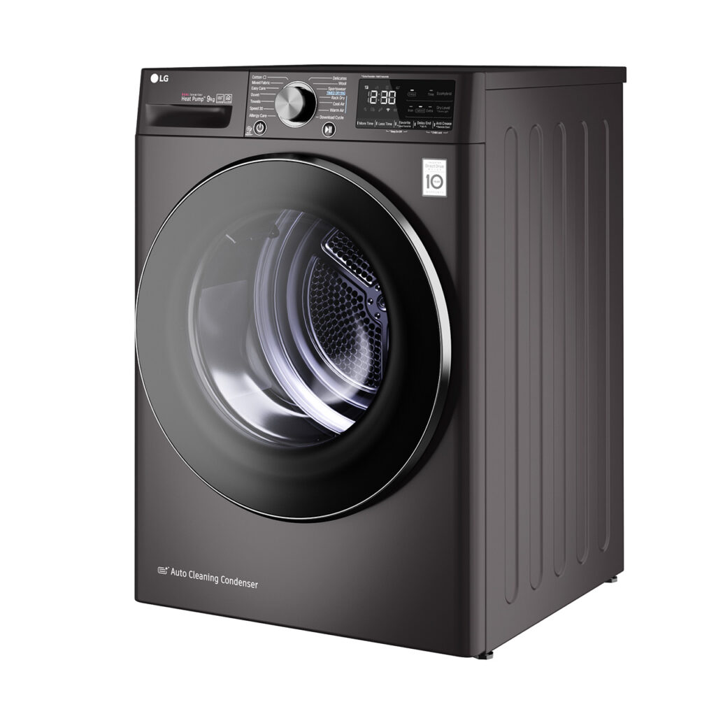 LG Dual Inverter Grey Tumble Dryer 9 Kg_小熊猫超级
