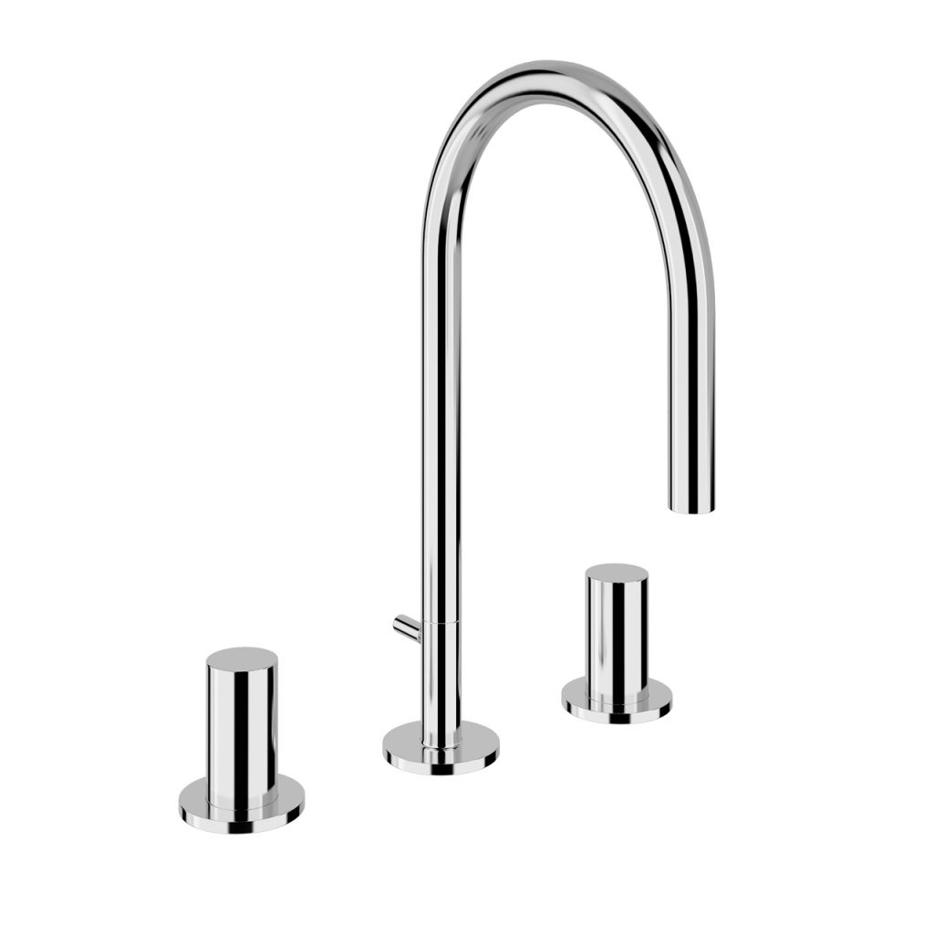 Laufen 〇2026小熊猫超级Kartell 3-Hole 面盆龙头_小熊猫超级