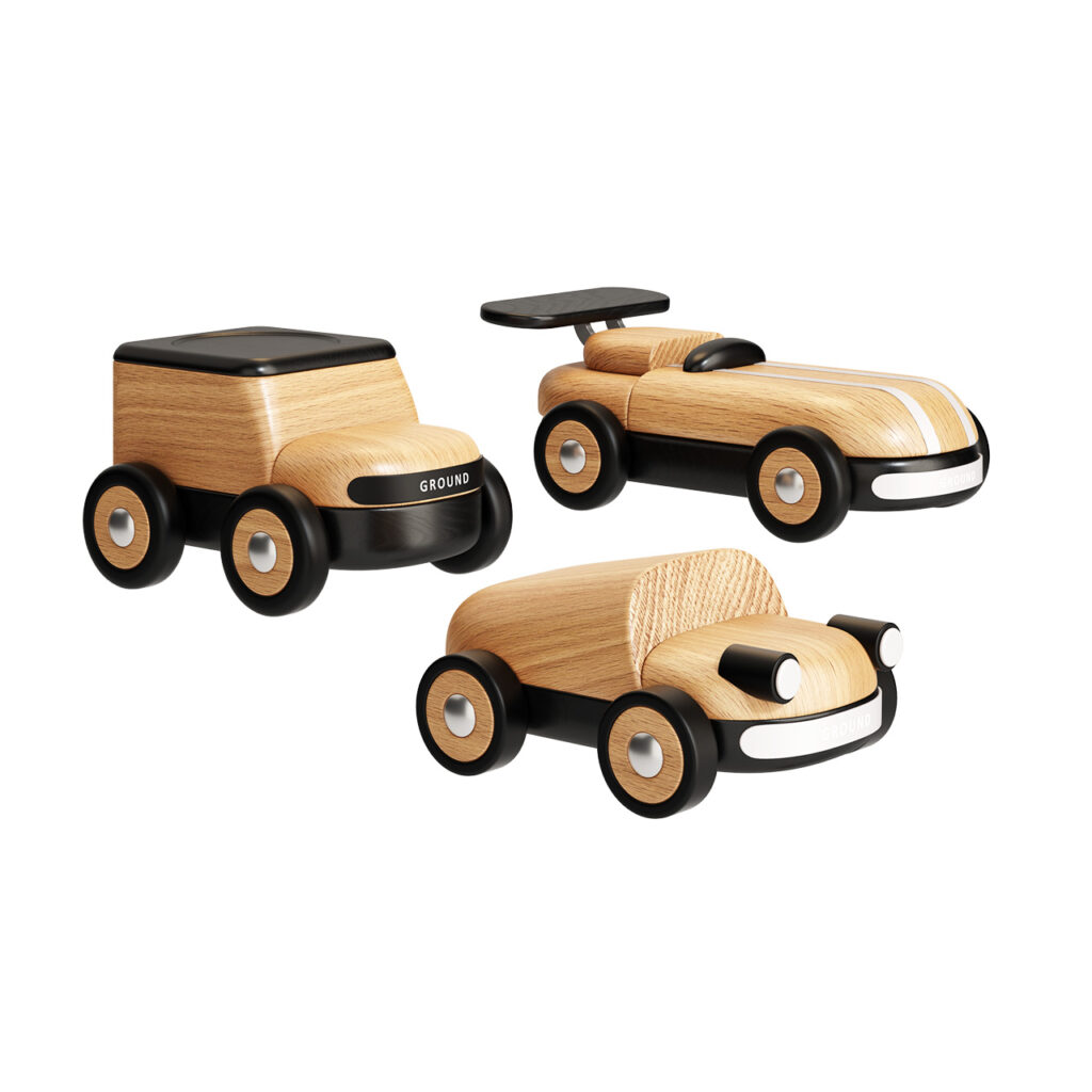 S2Victor Automotive 木质 玩具_小熊猫超级