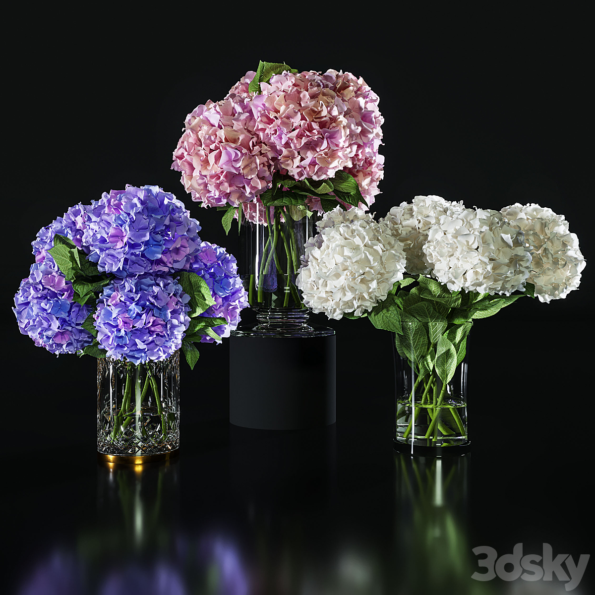 Hydrangea 套装 02_小熊猫超级