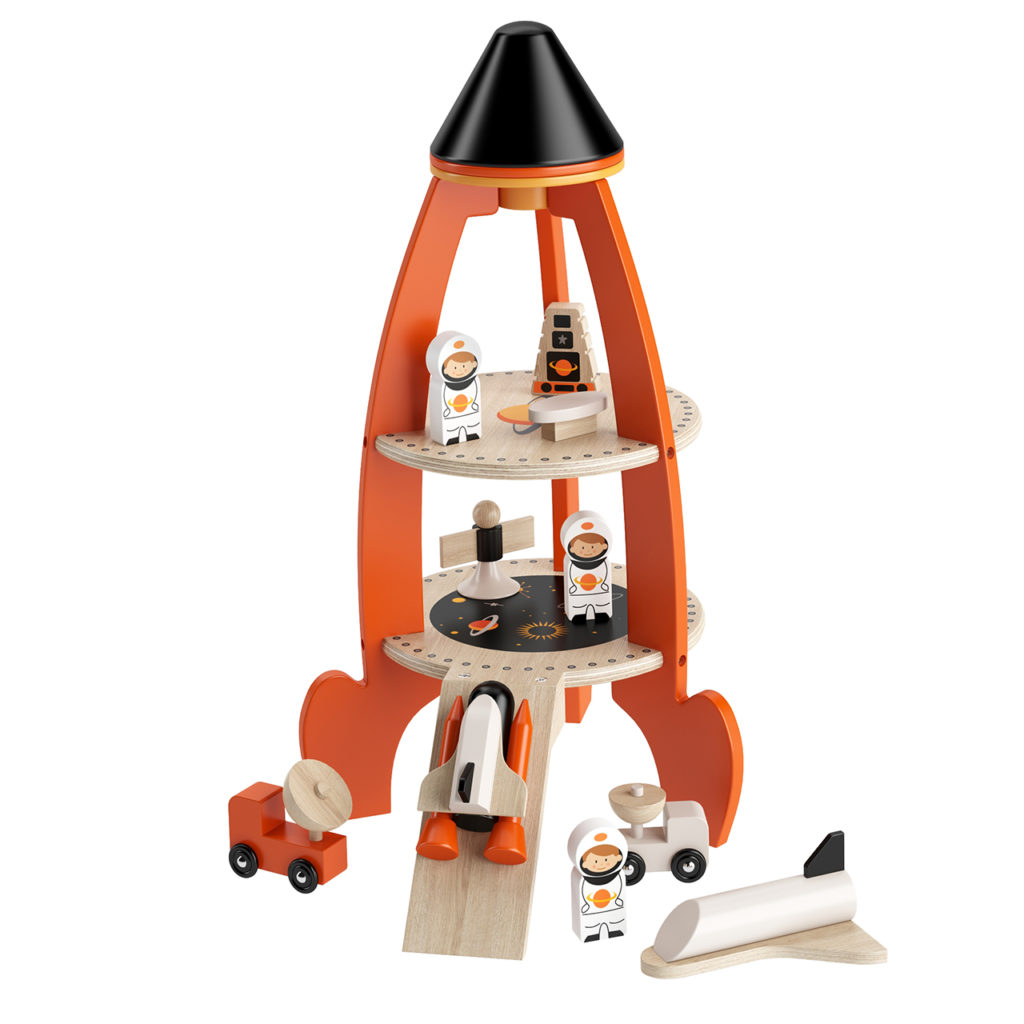 Tender Leaf Toys Cosmic Rocket 套装 玩具_小熊猫超级