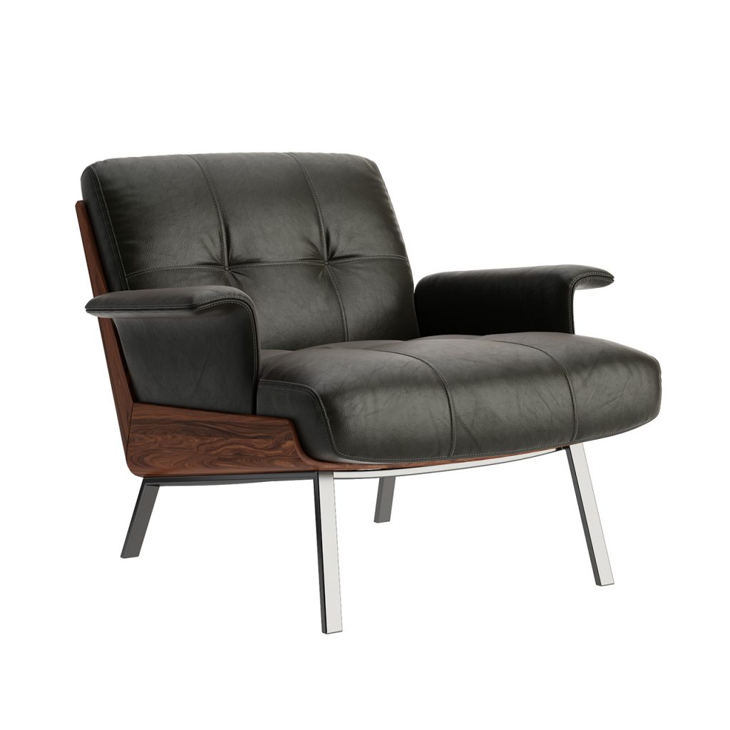 Minotti Daiki Lounge 扶手椅_小熊猫超级