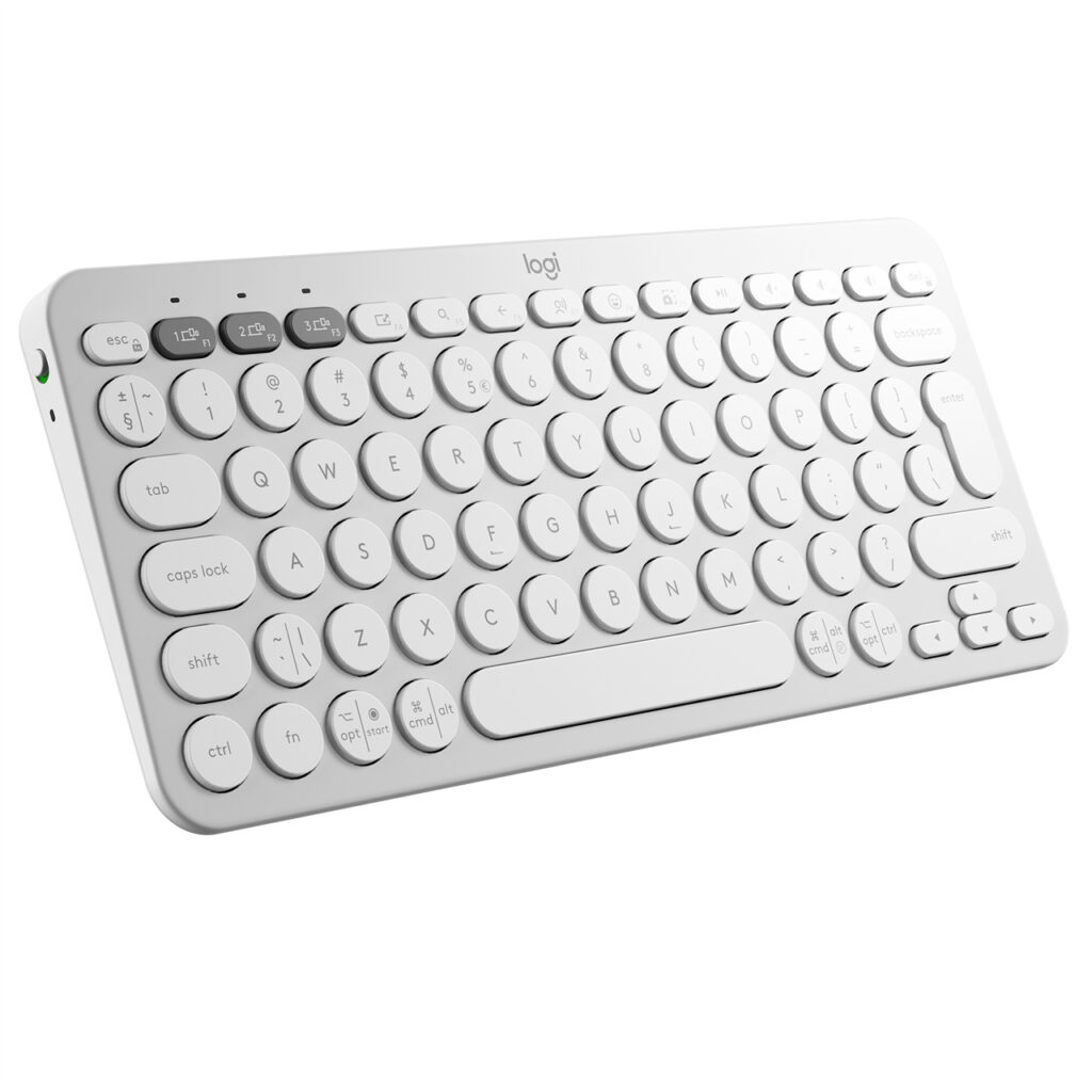 Logitech Pebble Keys 2 K380S 白色 键盘_小熊猫超级