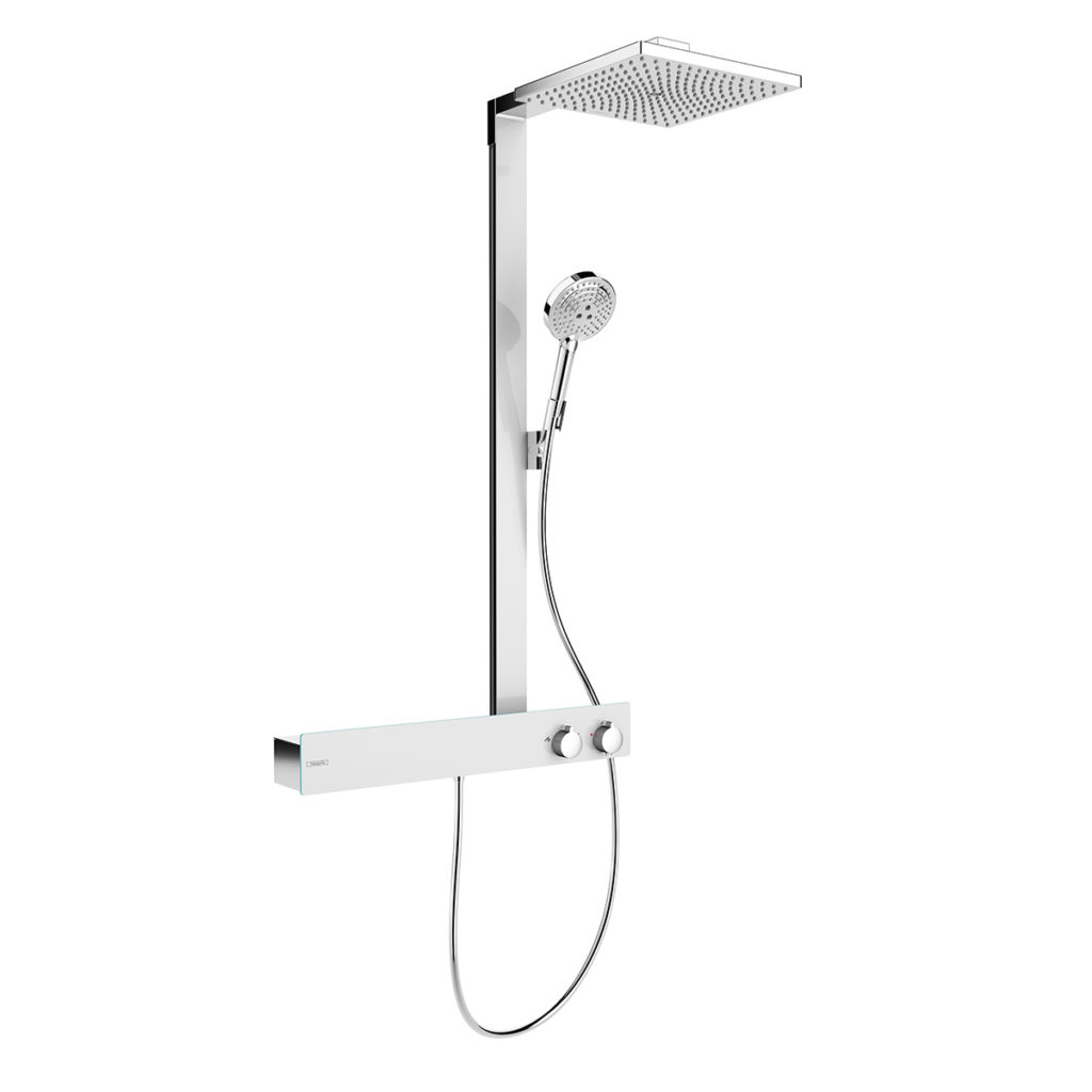 Hansgrohe 〇2026小熊猫超级Raindance E Showerpipe 300 搭配 淋浴 Tablet 600_小熊猫超级