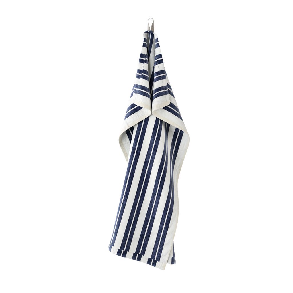 Ferm Living Hale Tea Off-白色 Blue Towel_小熊猫超级