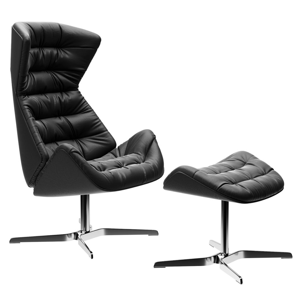 Thonet 808 Lounge 扶手椅_小熊猫超级