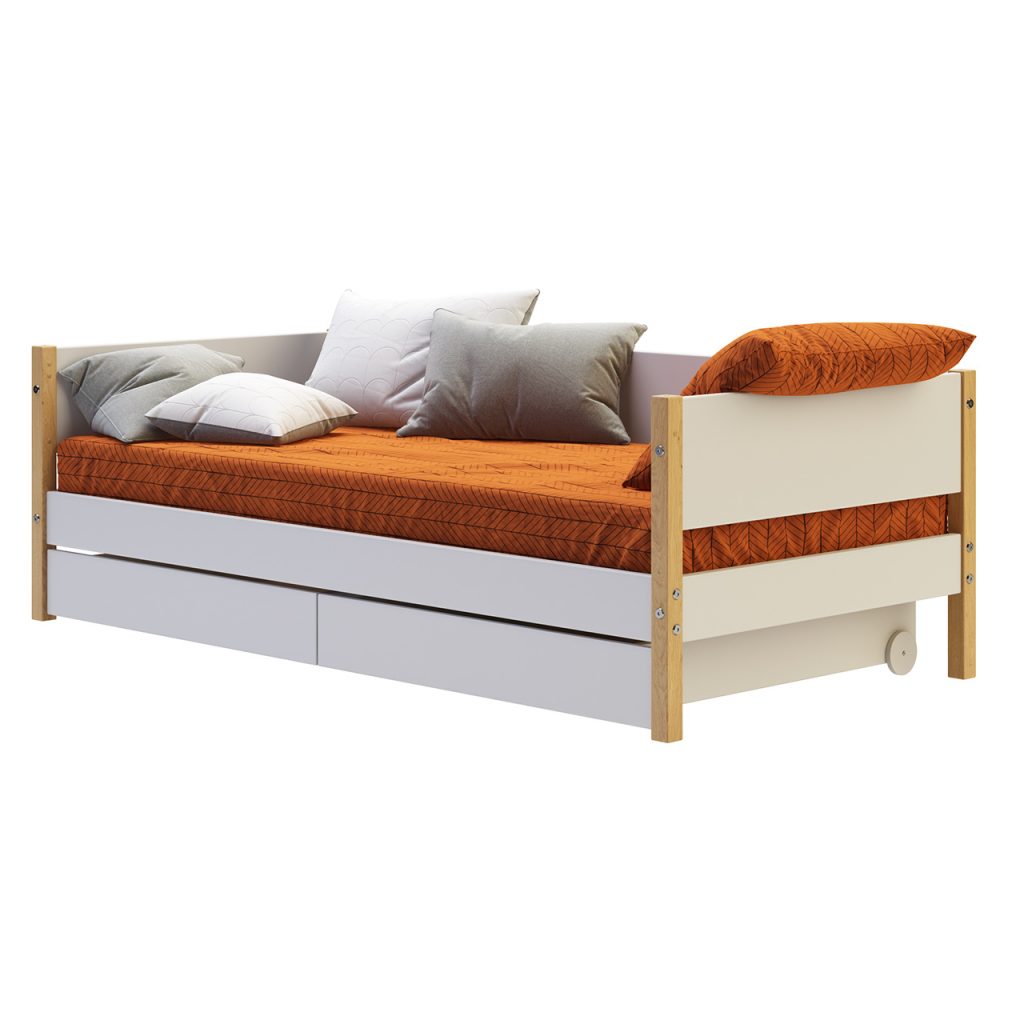 Flexa Nor Daybed 搭配 抽屉 90x200cm_小熊猫超级