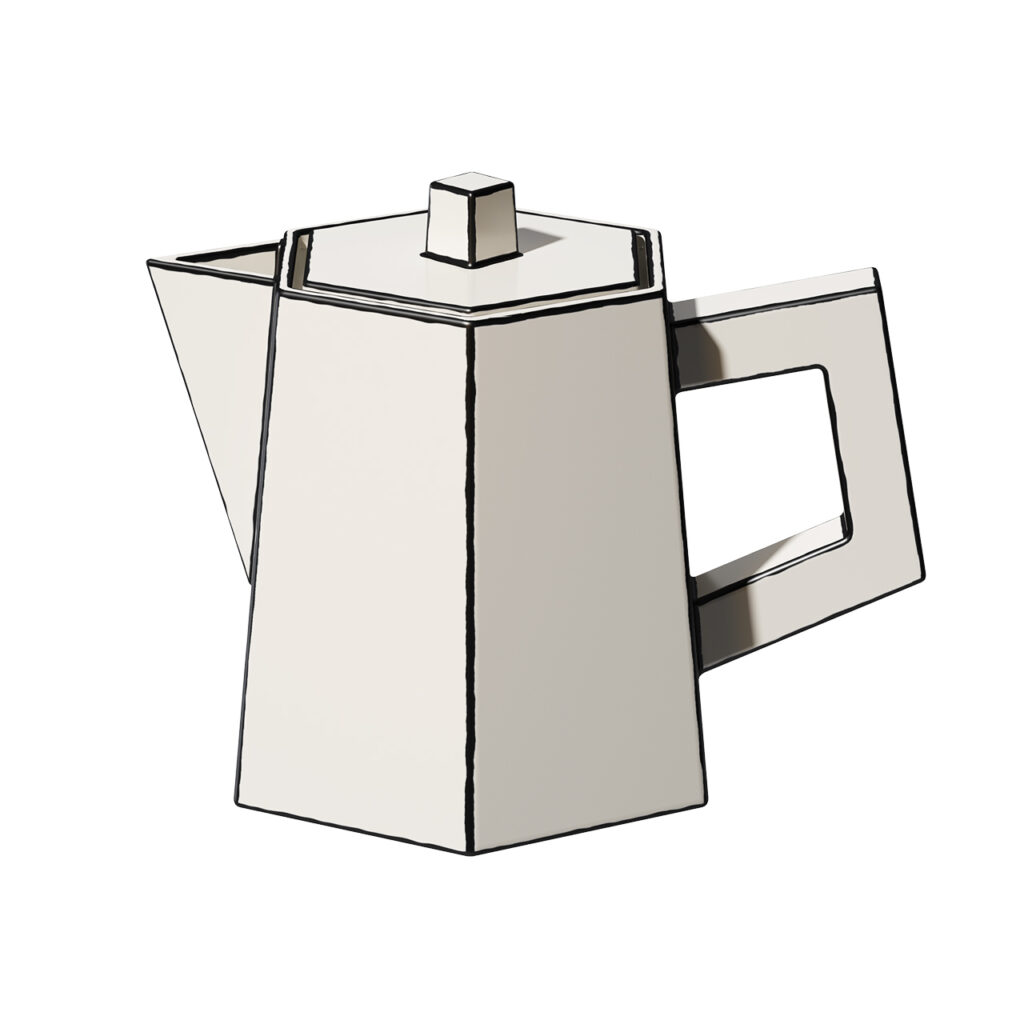 Serax Carte Blanche Tea Pot_小熊猫超级