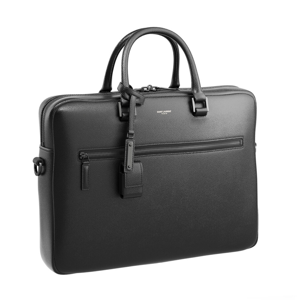 Saint Laurent Full Grain 皮革 Briefcase_小熊猫超级