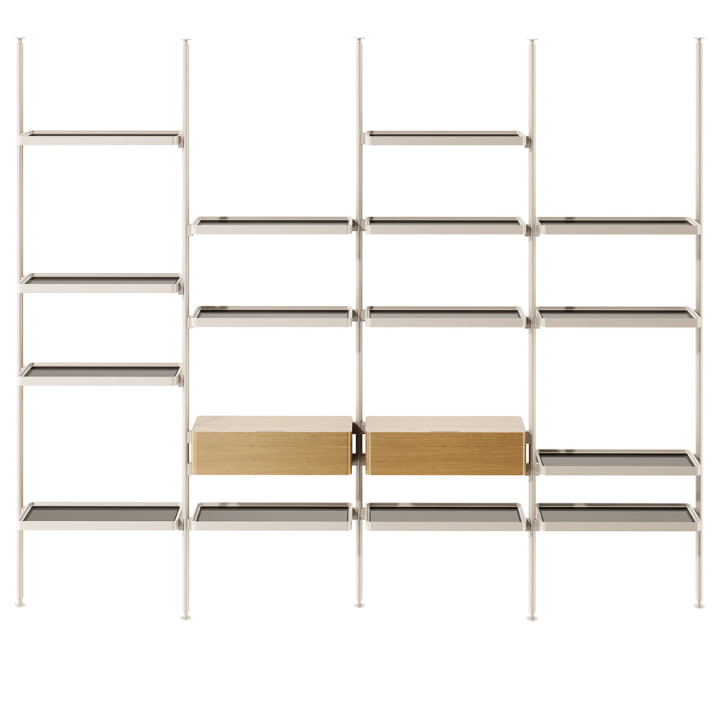Molteni&C Hector Modular 书柜 搭配 抽屉_小熊猫超级