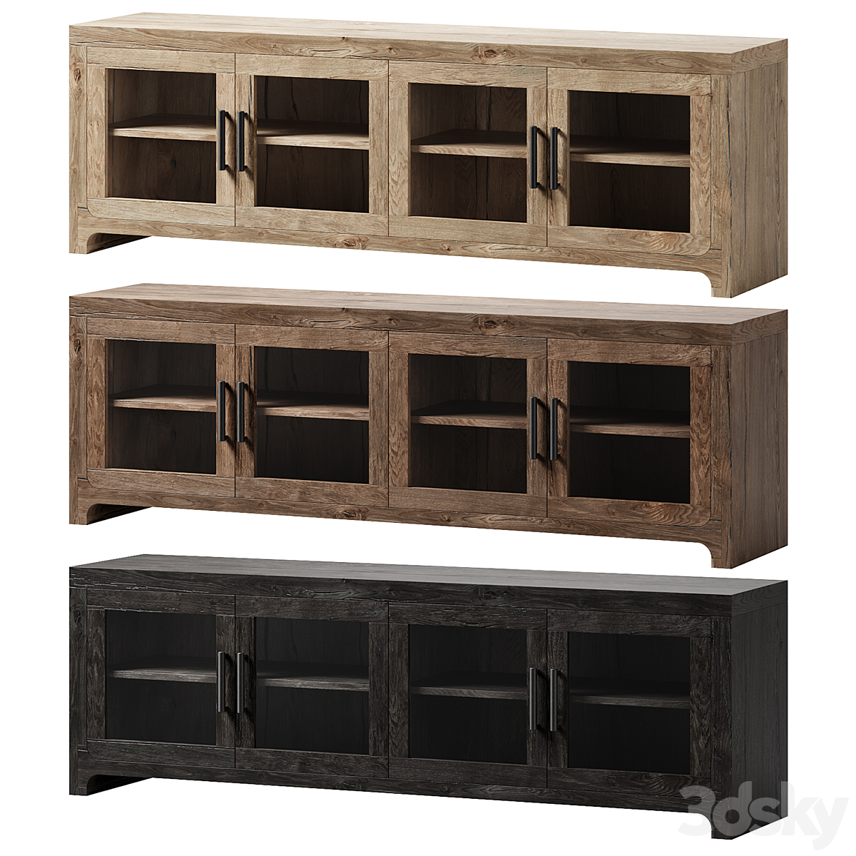 RH - Davos Media Console_小熊猫超级