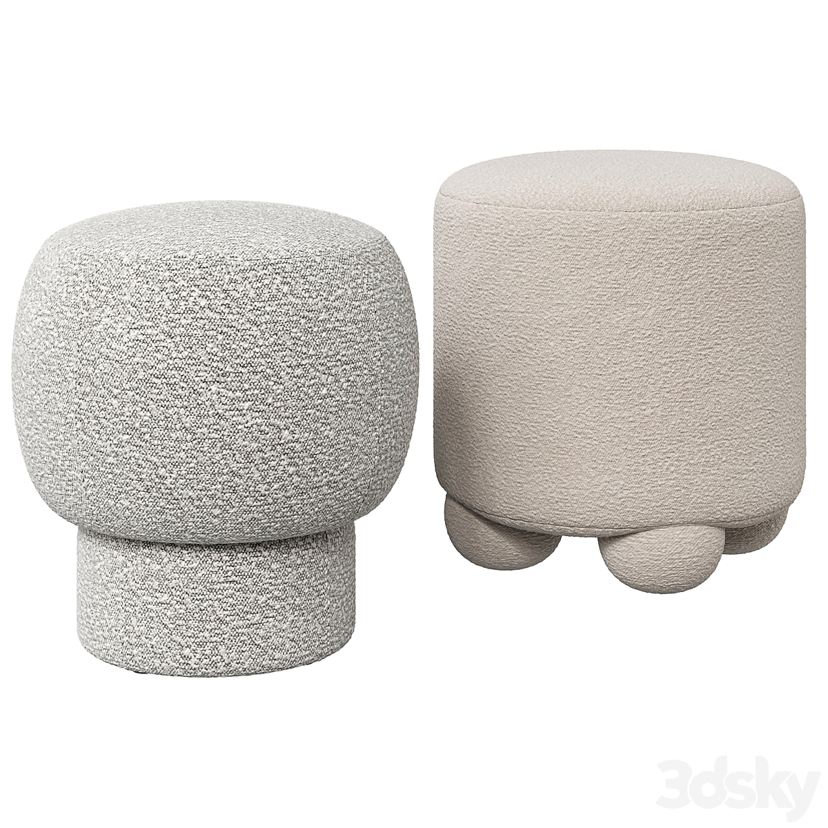 Corner Design Plush 及 Zua Poufs_小熊猫超级