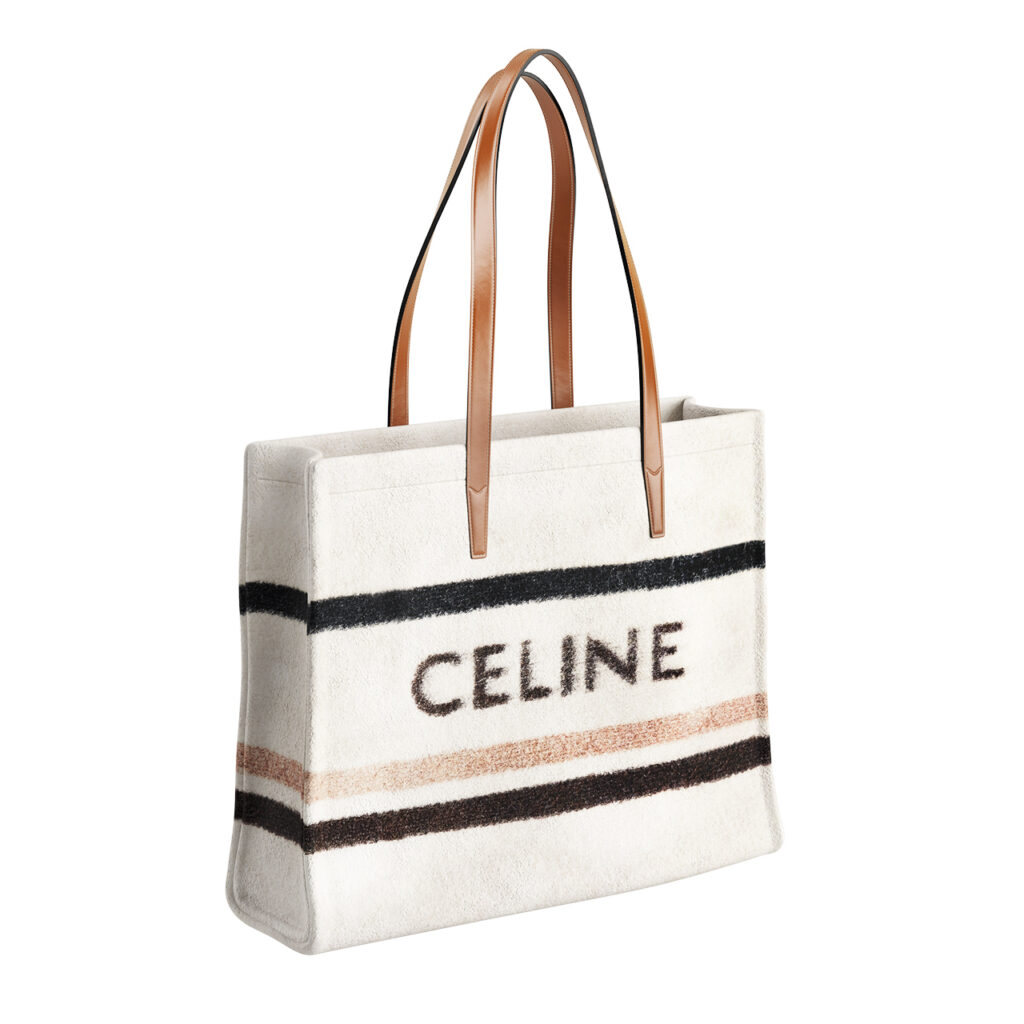 Celine Homme Cabas Brushed Knit Tote Bag_小熊猫超级