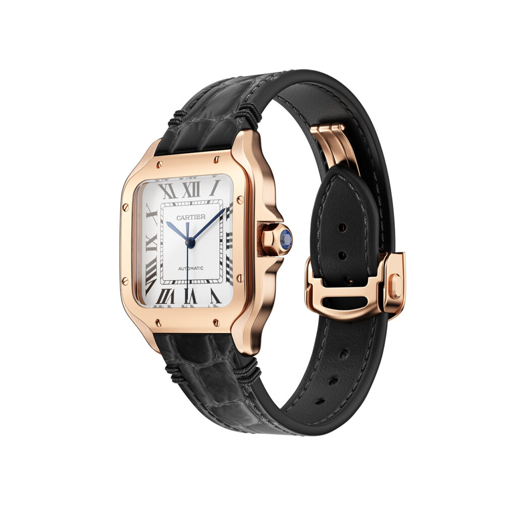 Cartier Santos de Cartier Rose Gold Watch_小熊猫超级