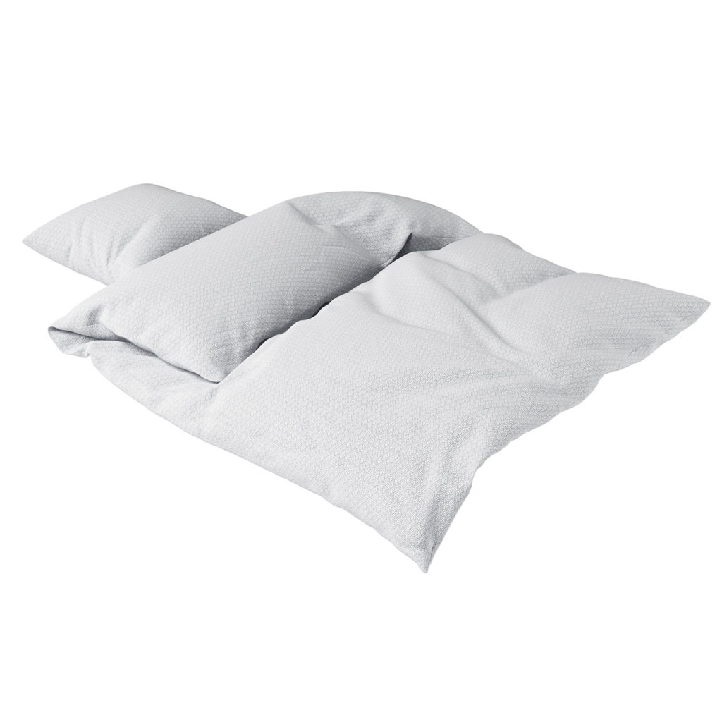 Camcam Grey Wave Junior Bedding 套装_小熊猫超级