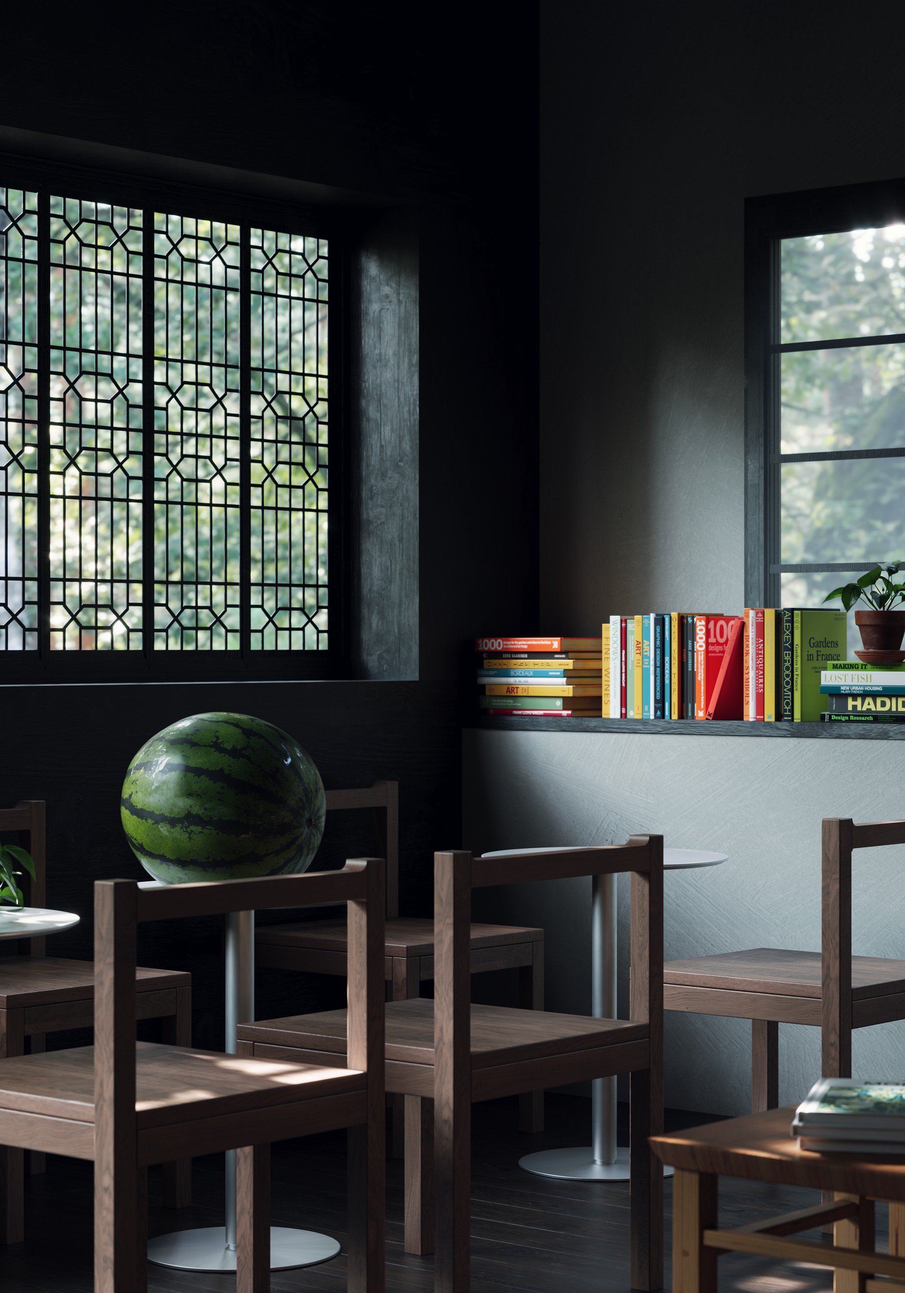 寺庙风餐厅 丁达尔光，图片 2