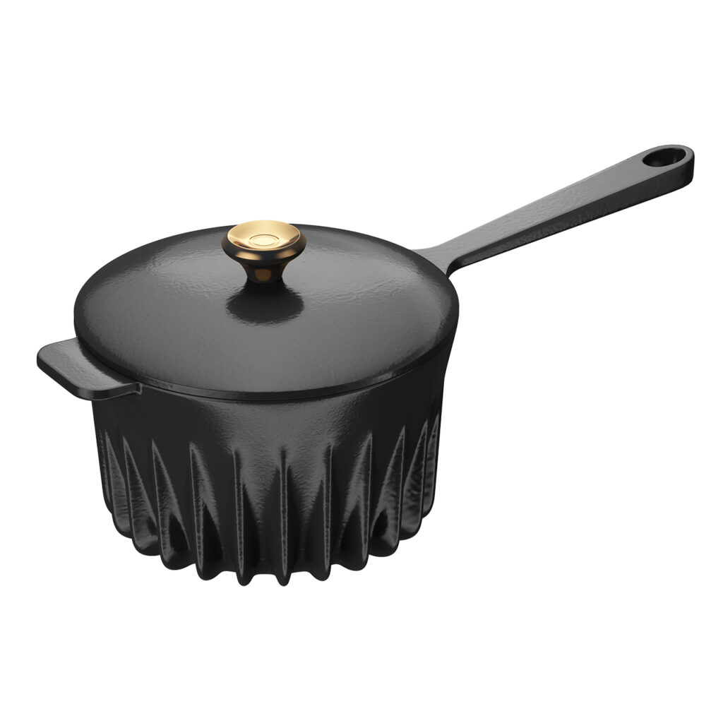 Fireup Saucepan 搭配 Lid 黑色_小熊猫超级