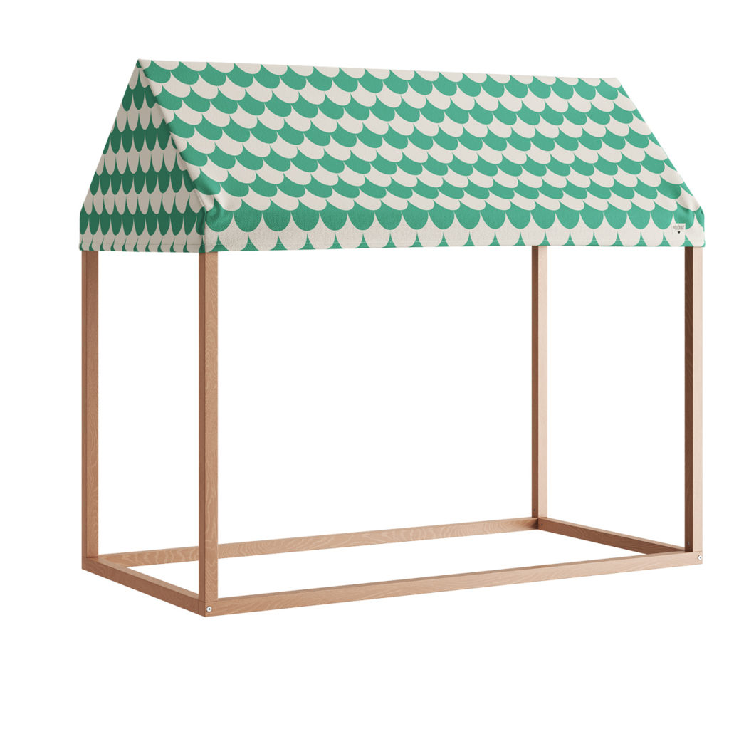 Nobodinoz Ibiza Home Hut 126x66x113 Green Scales_小熊猫超级