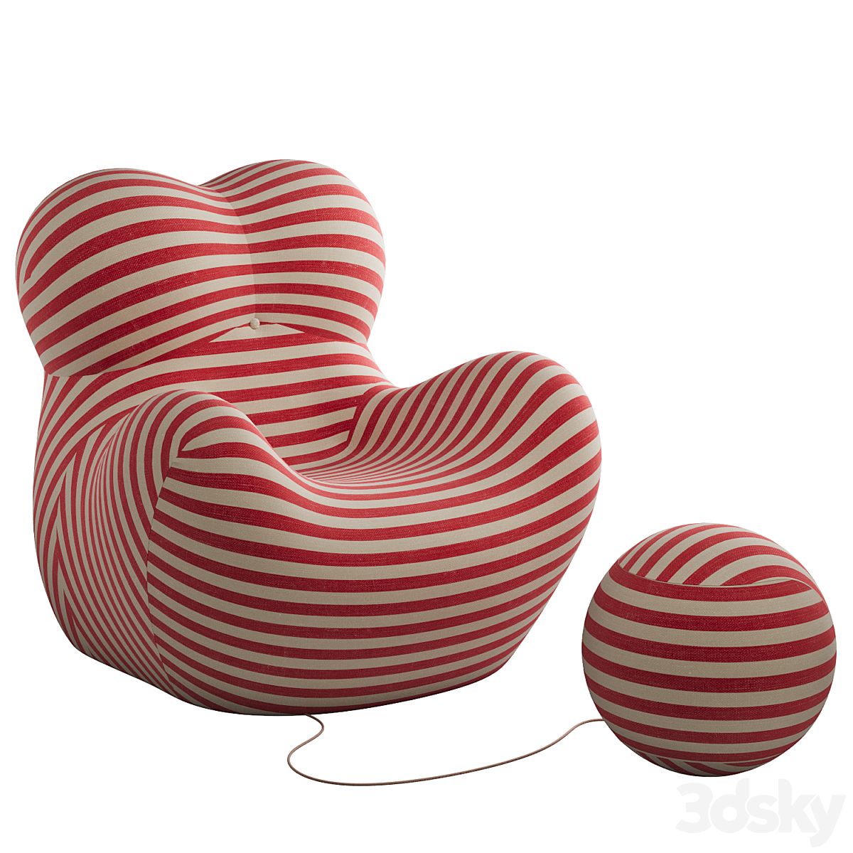 Gaetano Pesce 18 kreslo Italia Design_小熊猫超级