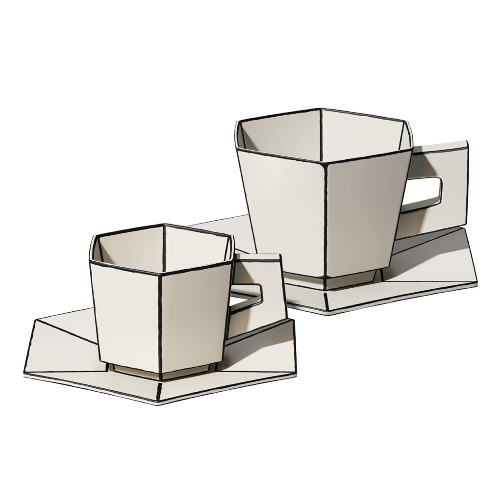 Serax Carte Blanche Cup_小熊猫超级