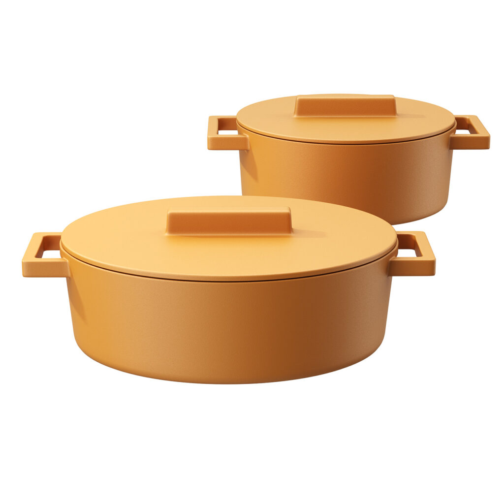 Sambonet Terra Cotto Cast Pot 套装 大号_小熊猫超级