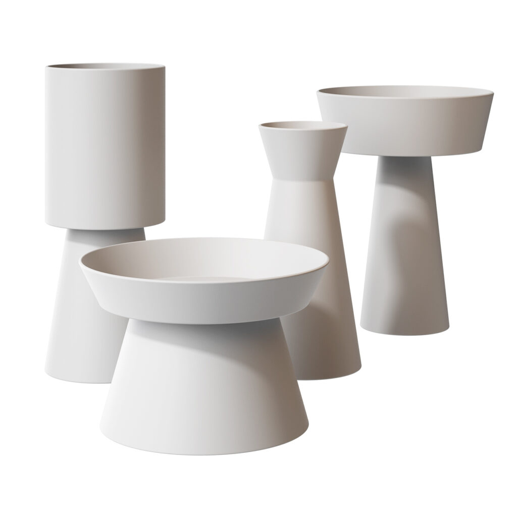 Adriani e Rossi Edizioni Giravolta Ceramic Vases_小熊猫超级