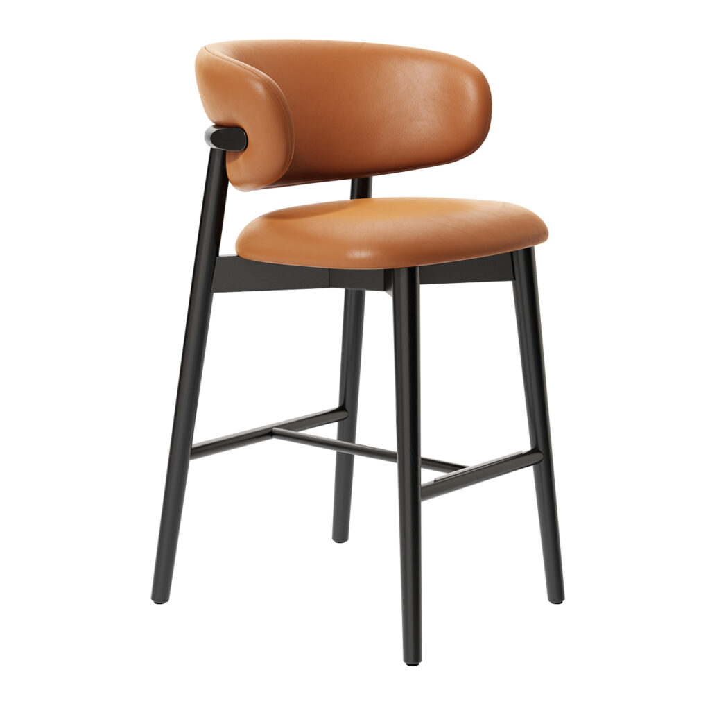 Calligaris Oleandro 皮革 凳子_小熊猫超级