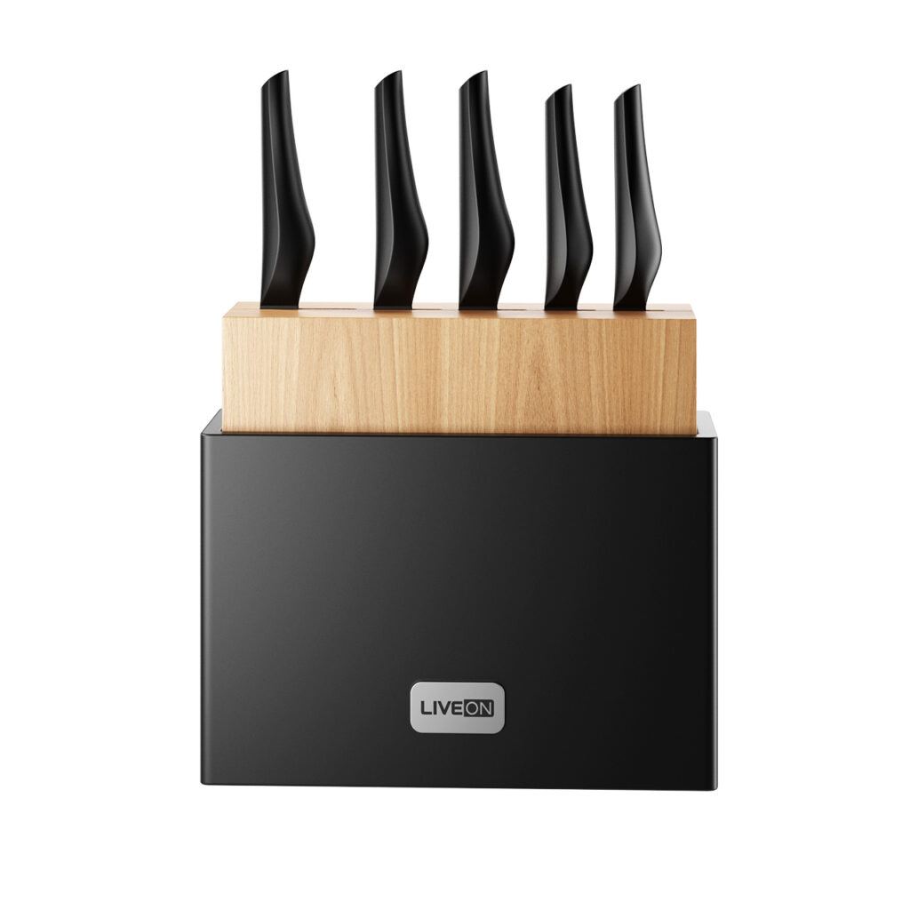 Liveon Anti-bacterial 厨房 Knife 套装_小熊猫超级