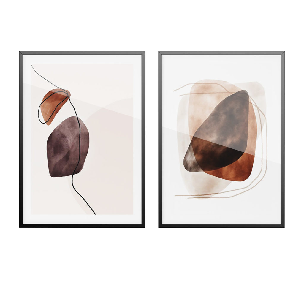 Desenio Art Prints Water Color Shapes Poster_小熊猫超级