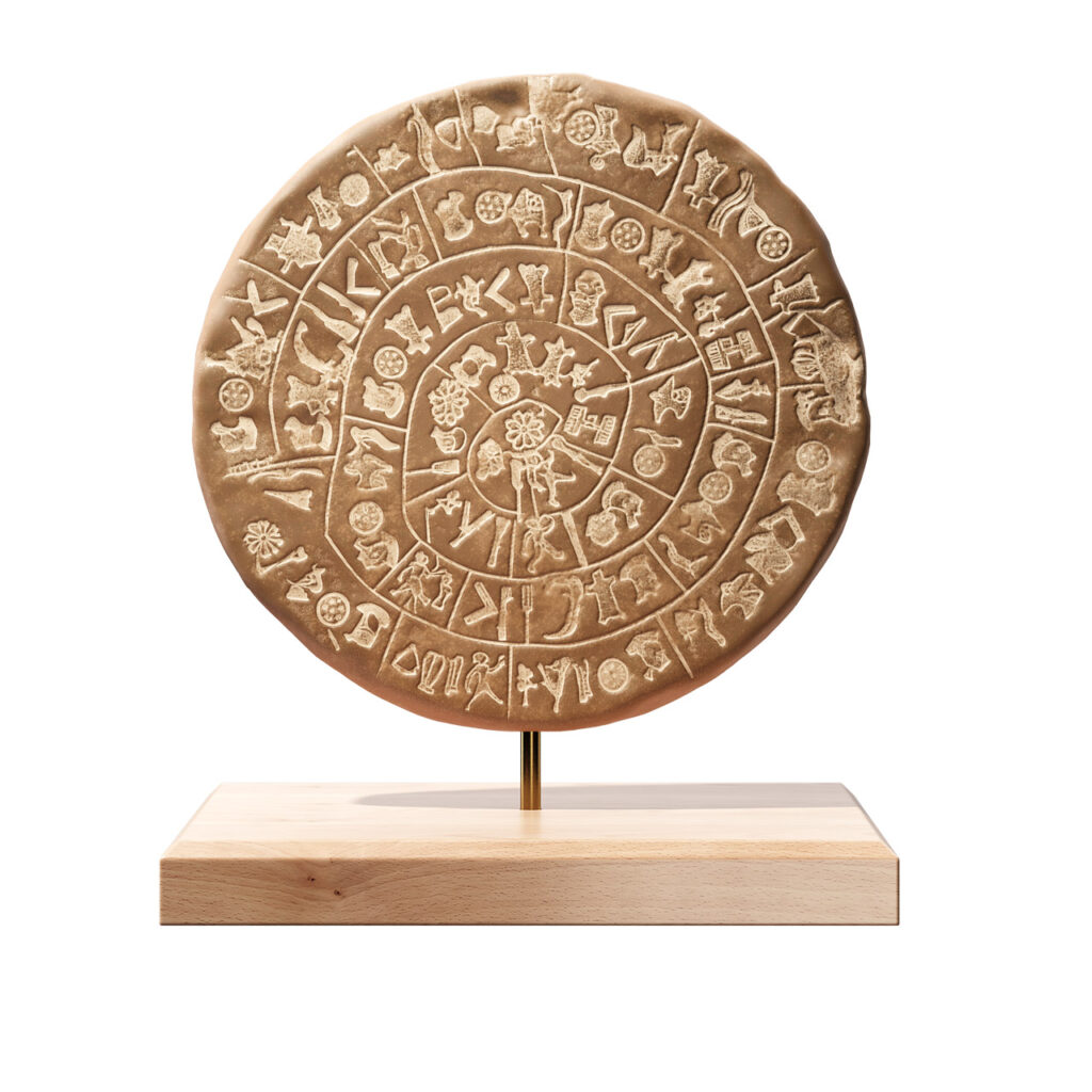 Hellenic Heritage 〇2026小熊猫超级 Phaistos Disc 雕塑_小熊猫超级
