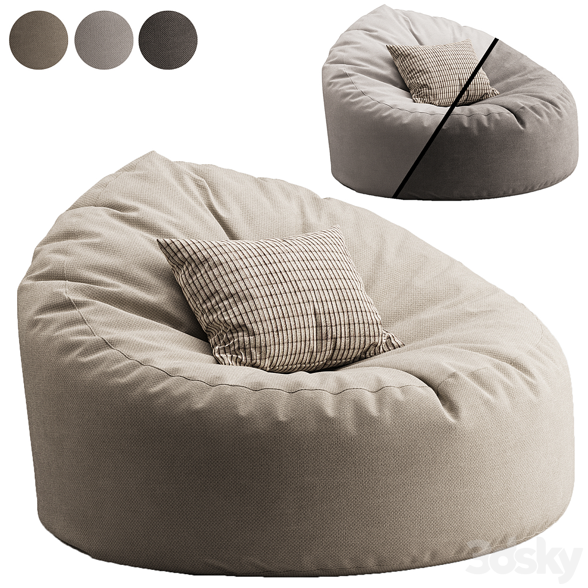 Luxury-Chenille-Bean-Bag-椅子_小熊猫超级