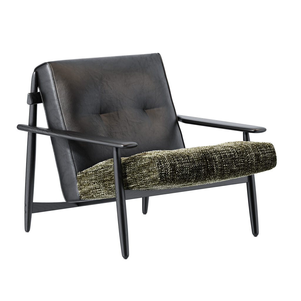 Minotti Trio 扶手椅 皮革_小熊猫超级