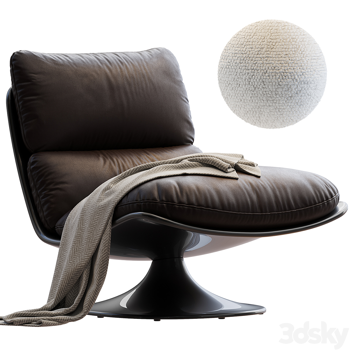 MINOTTI PATTIE 扶手椅 3DS MAX 2015_小熊猫超级