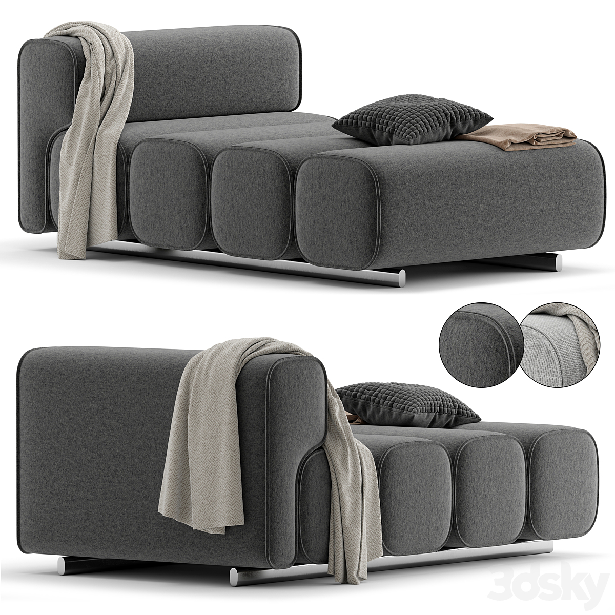 desalto chaise chaise lounge_小熊猫超级