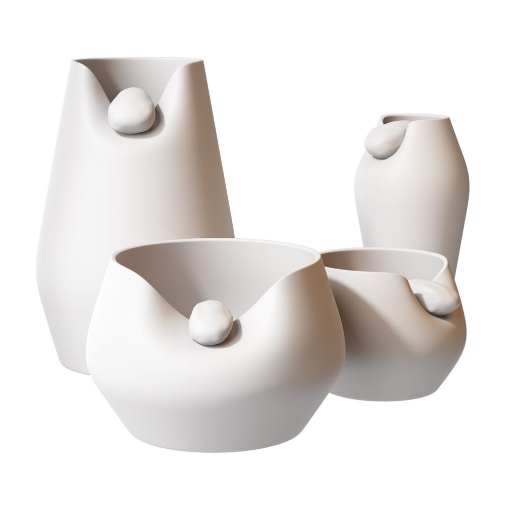 Adriani e Rossi Edizioni Bacio Ceramic Vases_小熊猫超级