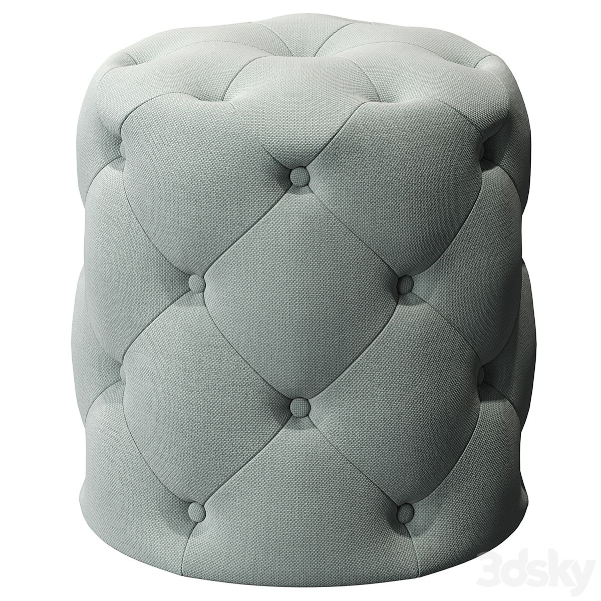 Pottery Barn Tufted Accent 凳子_小熊猫超级