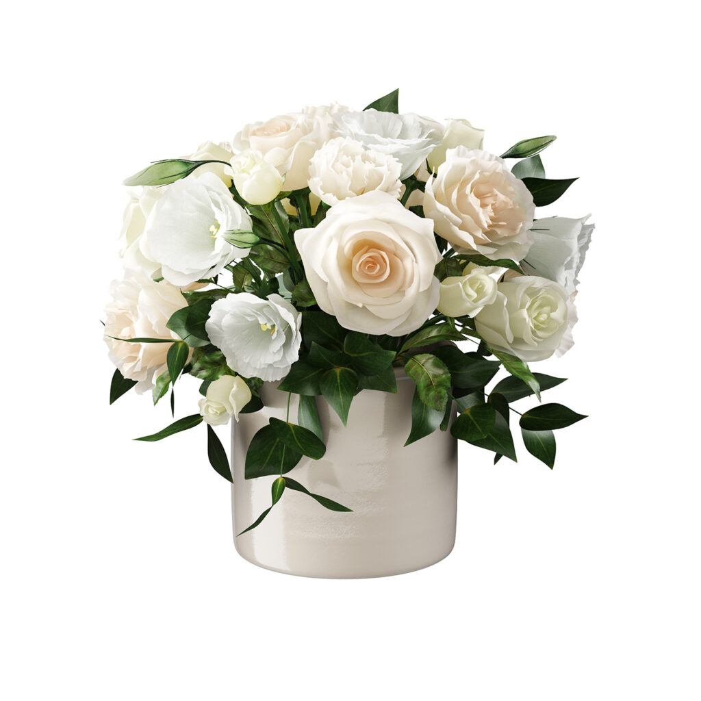 e15 Salina Traditional 小号 Pot 搭配 Roses_小熊猫超级