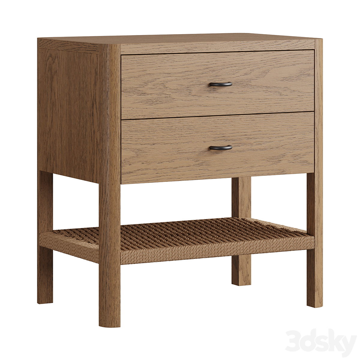 Laird Nightstand_小熊猫超级