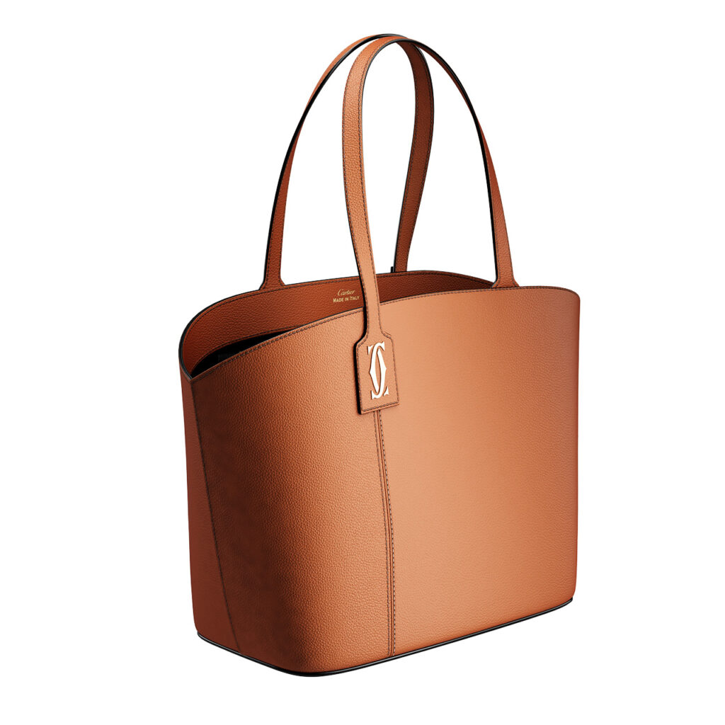 Cartier C de Cartier Caramel Tote Bag_小熊猫超级